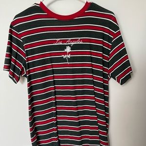 Red and black Los Angeles striped shirt